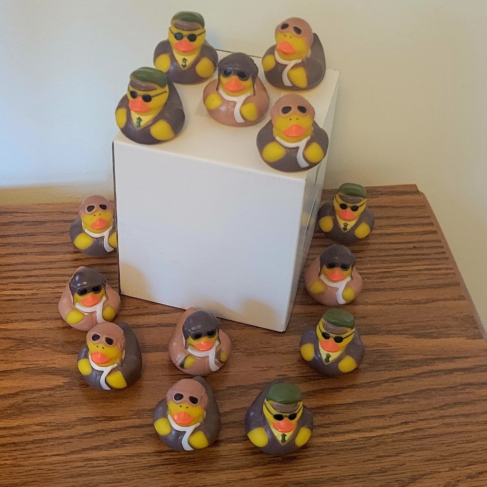 Cool 14 Pc. Variety Aviation Ducks For Jeep Ducking And Pool Fun. NWOT